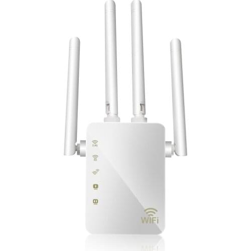 Wireless Wifi Repeater Router 1200Mbps Dual-Band 2.4/5.8G 4Antenna Wi-Fi Range Extender Wi Fi Routers Home Network