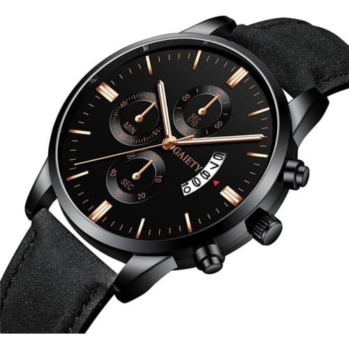 2020 Relogio Masculino Watches Men Fashion Sport Leather Band Watch Quartz Business Wristwatch Clock Reloj Hombre Dropshipping