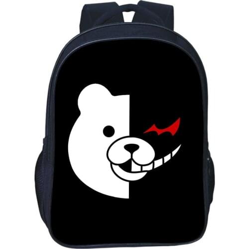 Danganronpa Backpack Children School Bag 3D Printing Anime Dangan Ronpa Monokuma Cosplay Backpack For Men Women Knapsack