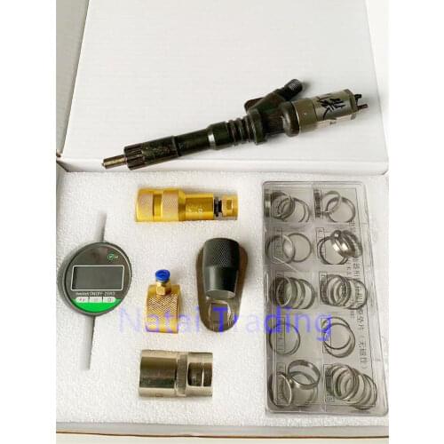 For Denso 1211 diesel injector AHE lift travel measuring seat, common rail armature lift testing and repair tool kits