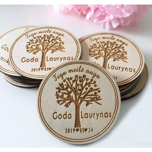 Personalized Save the Date Magnets, Custom Wooden Save the Date Magnets, Rustic wood slice magnet,wedding invitations