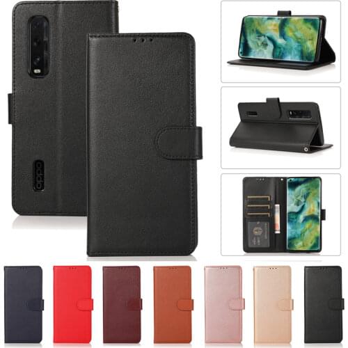 W/Lanyard Card Slots Stand Flip Wallet Case Cover For OPPO A52 A72 A92 A8 A31 2020 A5 A9 2020 REALME 3 5 6 7 X2 Pro X3 XT Narzo