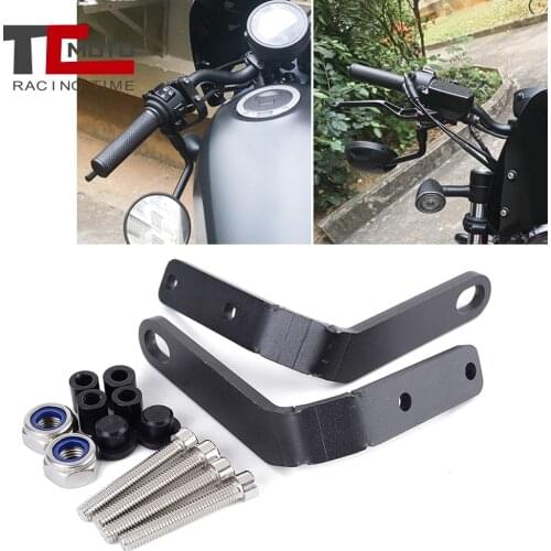 For Honda CMX500 Rebel CMX 500 300 Rebel500 2019 2020 2021 Handlebar Rear View Side Mirror Spotlight Bracket Accessories