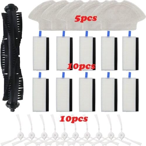 Main Brush Roll Brush Side Brush Mop Cloth HEPA Filter For 360 S6 Robotic Vacuum Cleaner Spare Parts Accessories