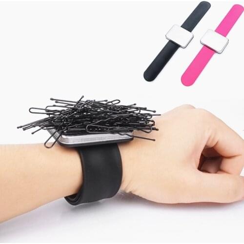 Professional Salon Hair Accessories Magnetic Bracelet Wrist Band Strap Belt Hair Clip Holder Barber Hairdressing Styling Tools
