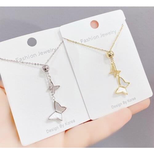 Queen Lotus Brand Korean Fan Shape Shell Necklace For Women AAA Zircon Chain Pendant Choker Jewelry