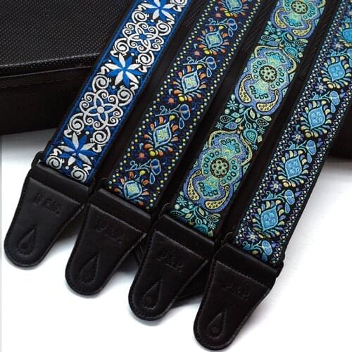 Embroidered Guitar Strap, Guitar Strap, Ethnic Style Webbing, Musical Instrument Strap