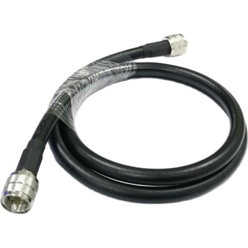UHF male to UHF male plug PL259 RF coaxial cable RG8 low loss adapter 50cm 20inch wholesale price NEW
