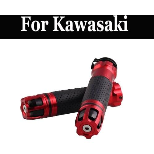 7 8''Universal Motorcycle Handle Grips Racing Handlebar Grip For Kawasaki Zr 7 1200 1200r 1200s Zx10r 400 750r Zzr 250 1100 1400