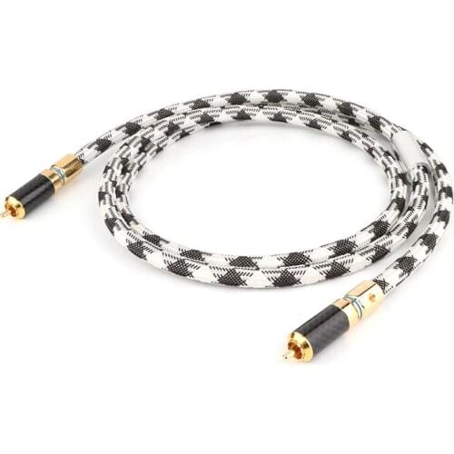 High Quality RCA to RCA Digital Coaxial Audio Cable HIFI Audio digital RCA CABLE