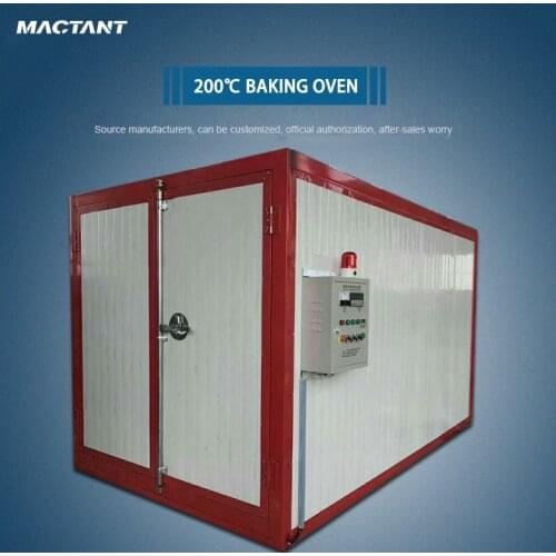 High Temperature Spray Baking Oven Powder Coating Process Booth 75mm Thickness Rock Wool Panel With CE