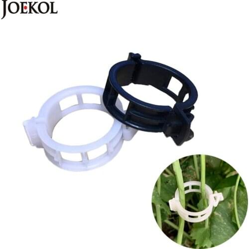100pcs Reusable 25mm Plastic Plant Support Clips clamps For Plants Hanging Vine Garden Greenhouse Vegetables Tomatoes Clips