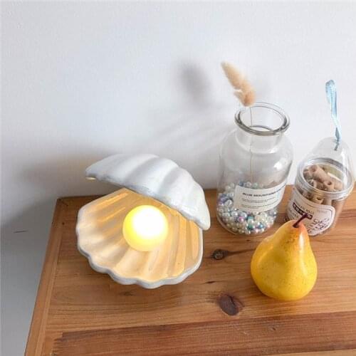 Pearl in Shell Light - mini LED Lamp Portable Night Light