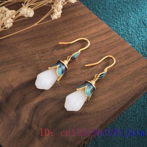 White Jade Flower Pendant Women 925 Silver Natural Zircon Jewelry Gifts Fashion Agate Gemstone Crystal Chalcedony Necklace