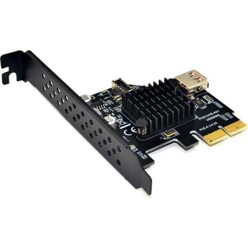 Zihan USB 3.1 USB 2.0 Pcie Pci Express Card Adapter Pci-e Expansion Card Front Panel Socket for Motherboard