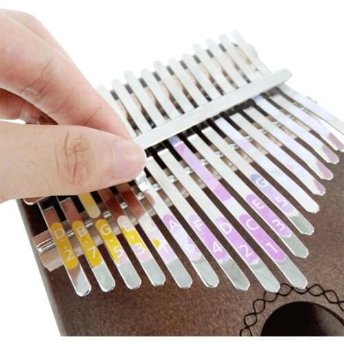 1 Set Sticker for Kalimba Note Scale 17 Key Sticker Percussion Parts Accessories for Learner Musical Instrument Kit