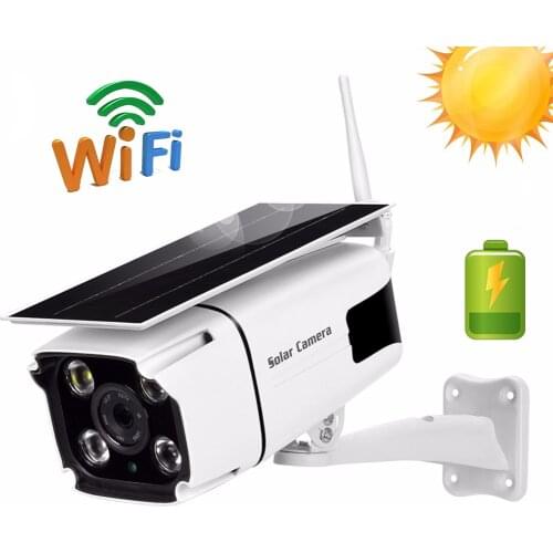 1080P Solar IP Camera 2MP Wireless Wi-fi Security Surveillance Waterproof Outdoor Camera IR Night Vision Solar Power Bullet Came