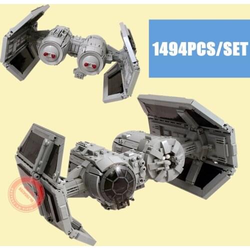 New 1494PCS Space TIE Bomber Fighter Star Space Wars Building Blocks Figures Bricks FIT MOC-13952 Children Toys Kid Gifts