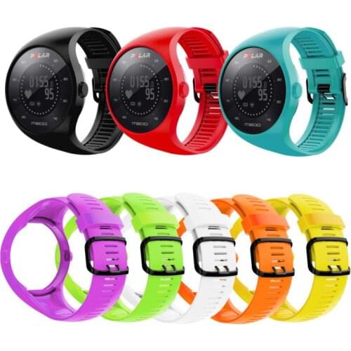 2021 New Arrival Solid Color Soft Silicone Smart Bracelet Watch Strap Wrist Band For Polar M200 Smart Watch Accessory