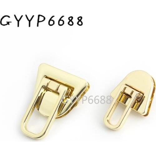 5-20sets 26*30mm 33*38mm Zinc Alloy Metal Lock Purse Hardware Accessories Light gold Press lock
