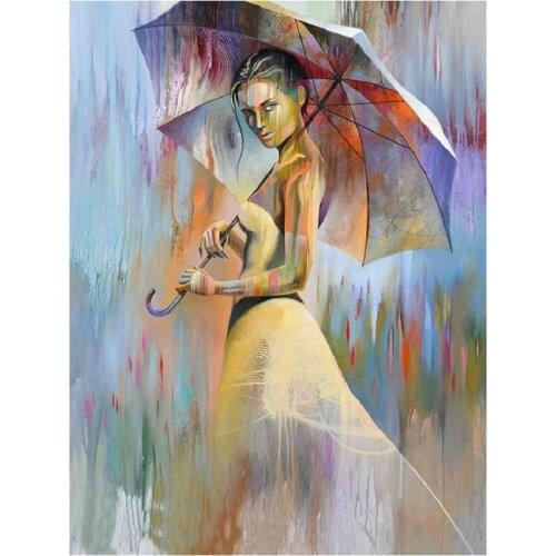 5d diy diamond painting full square Diamond embroidery Abstract umbrella woman diamond mosaic new arrivals hobby decoration