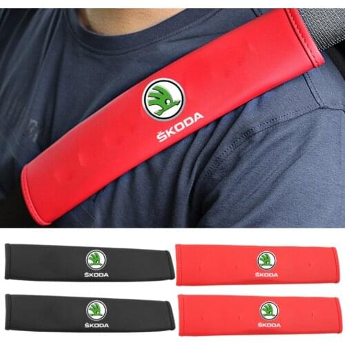 Seat Belt Covers Car Shoulder Pad for Skoda Kamiq Kodiak Fabia Superb 2 3 Kodiaq Rapid Yeti Karoq Felicia Scala Citigo Octavia