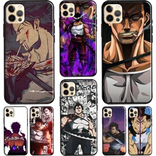 Yami Sukehiro Black Clover Soft Case For iPhone 11 Pro Max 12 mini X XR XS MAX 6 6S 7 8 Plus 5S SE 2020 Phone Cover