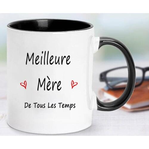 Your Dad or Mom Surprise Gift Coffee Mug 350ml Black Ceramic Tea Milk Cup and Coffee Mug Father or Mother Gift