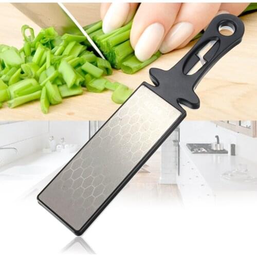 400/1000# Double Side Diamond Sharpening Stone Whetstone Ceramic Knife Dual Sharpener Grindstone Kitchen Knife Grinding Tools