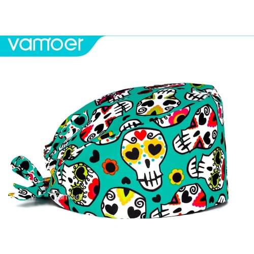 Adjustable size surgical cap scrub cap scrub hats Cotton nurses hat gorro enfermera nurse uniform medical accessories