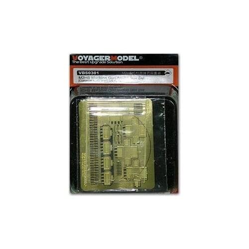 KNL HOBBY Voyager Model VBS0301 modern M2HB 12.7mm heavy machine gun with am-munition box metal etched pieces