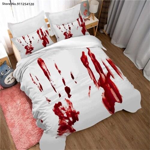 Horror Mudra/Hand Bedding Sets Halloween Decor Duvet Cover Sets 2/3pcs Bed Cover Holiday Gift Bedding Sets Bedclothes Pillowcase