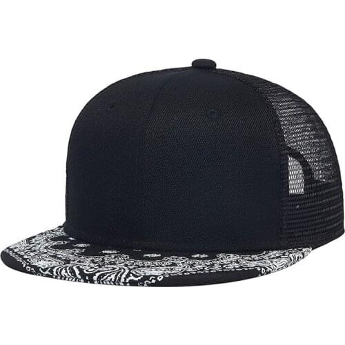 Cool Bandanna Paisley Adjustable West Coast Dallas Street Cap Band Ball Team Fashion Flat Bill Rapper Snapback Breathable Surf