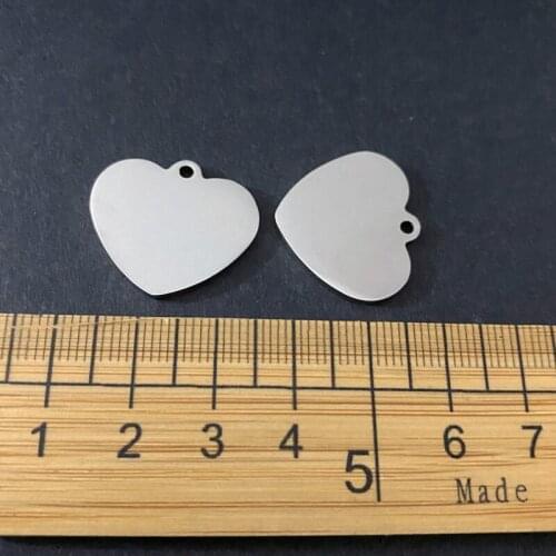 Small Dog Heart Shaped Pet Cat Tags Pendant Charm Customized Blank Dog Id Tag In Stocks
