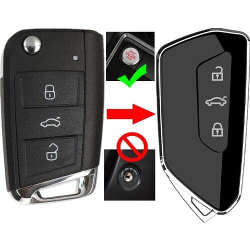 Car MQB Key Modified Golf 8 MK8 Remote Key Shell for VW Golf MK7 Jetta Tiguan Polo Touran for Skoda SEAT MQB Upgrade Key Case