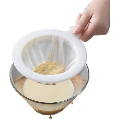 Nylon Soy milk filter Mesh Spoon household ultra-fine baby juice squeeze screen separation filter dregs tool kitchen colander