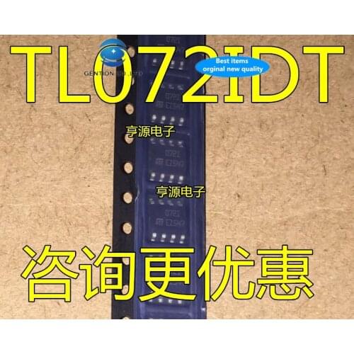 30pcs 100% new and orginal real stock TL072IDT TL072I 072I SOP-8