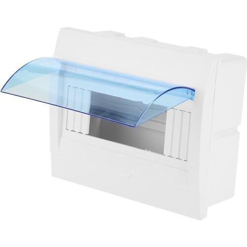 1pc Plastic Distribution Protection Box For 5-8 Ways Circuit Breaker Indoor On The Wall Mounted Electric Transparent Cover