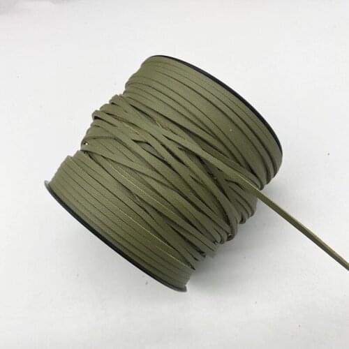 New 5yards 3mm Flat Faux Suede Braided Leather Lace Cord Korean Velvet Leather Handmade Thread String Rope for Jewelry Making#19