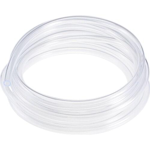 Uxcell PVC Transparent Hose Vinyl Tubing 8mm ID 12mm OD 5m Flexible Lightweight for Water Tube,Air Line