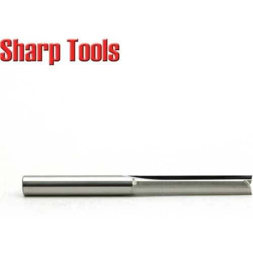 10pc 4*22MM Two Flutes Straight Router Bits for Wood MDF CNC Endmill Set Tungsten Carbide Milling Tools Slot Engraving Cutters