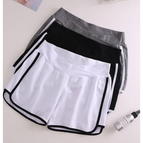 Women Shorts Casual Patchwork Fitness Workout Short Pants Casual Elastic Waistband Wide Leg Sports Shorts Maternity Fifth Pants