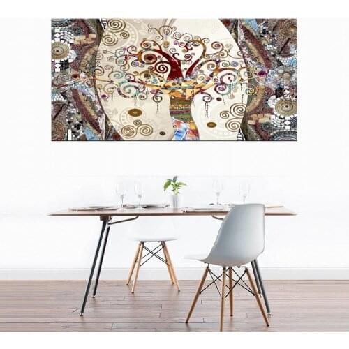 Nordic Vintage Abstract Rich Tree Poster Canvas Painting Wall Art Pictures Landscape for Living Room Home Decor Wall Artwork