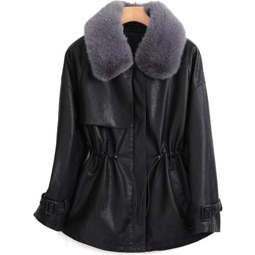 Smiao Womens Winter Leather Jackets