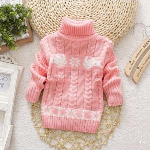 Bibicola baby girls boys spring autumn winter warm thicken cartoon sweaters children toddler new style cotton warm sweater