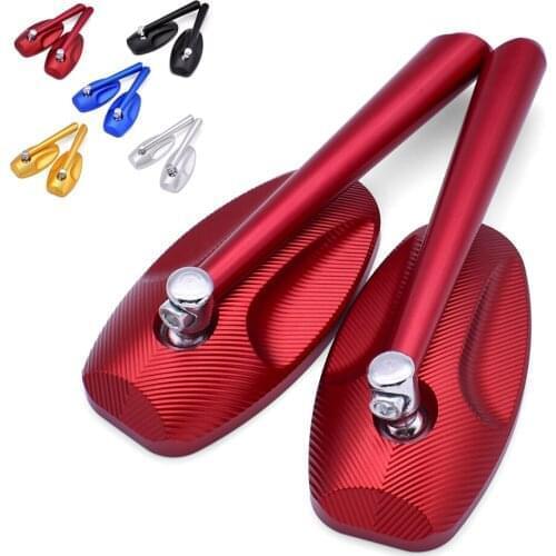 Universal Motorcycle Rear View Mirror CNC Moto Billet Side Mirrors For Yamaha YZF 600R FZR 600 FZ600 TRX850 FZR400 BT1100 XJR400