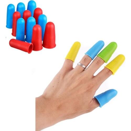 3pcs/set Silicone Finger Protector Sleeve Cover Anti-cut Heat Resistant Anti-slip Fingers Cover For Cooking Kitchen Tools