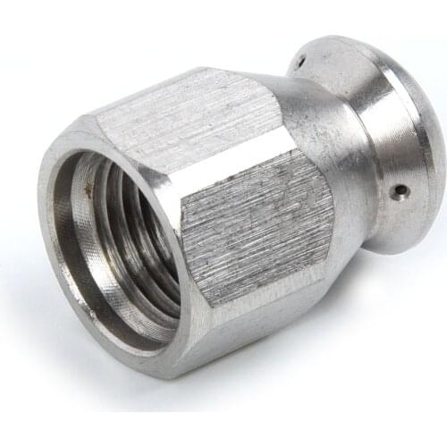 1Pc Pressure Washer Drain Sewer Cleaning Female Nozzle Jet 1 Forward 3 Rear Garden Watering And Irrigation Tool Parts