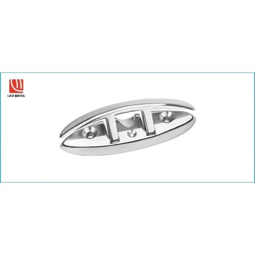 2PCS 5 Inch Stainless Steel 316 Boat Flip Up Folding Pull Up Cleat Dock Deck marine hardware Line Rope mooring Cleat accessorie