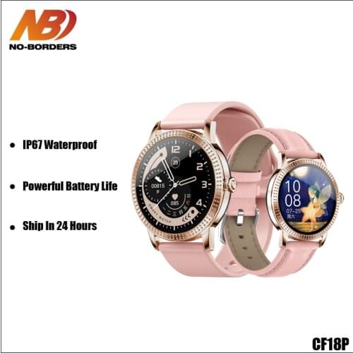2020 CF18P Women Smart Watch 1.08 Full Touch IP67 Waterproof Heart Rate Blood Pressure Smartwatch For Android IOS PK NY12
